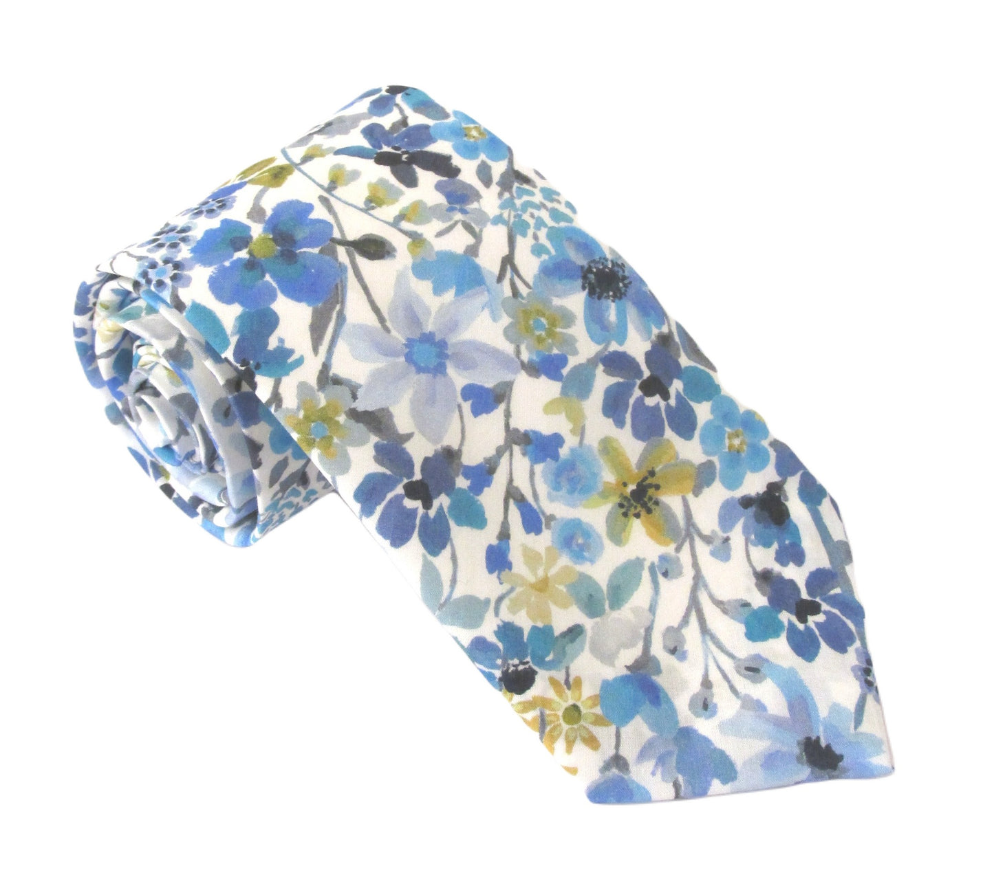 Van Buck - Tie Made from Liberty Fabric - Colour: Dreams of Summer Blue