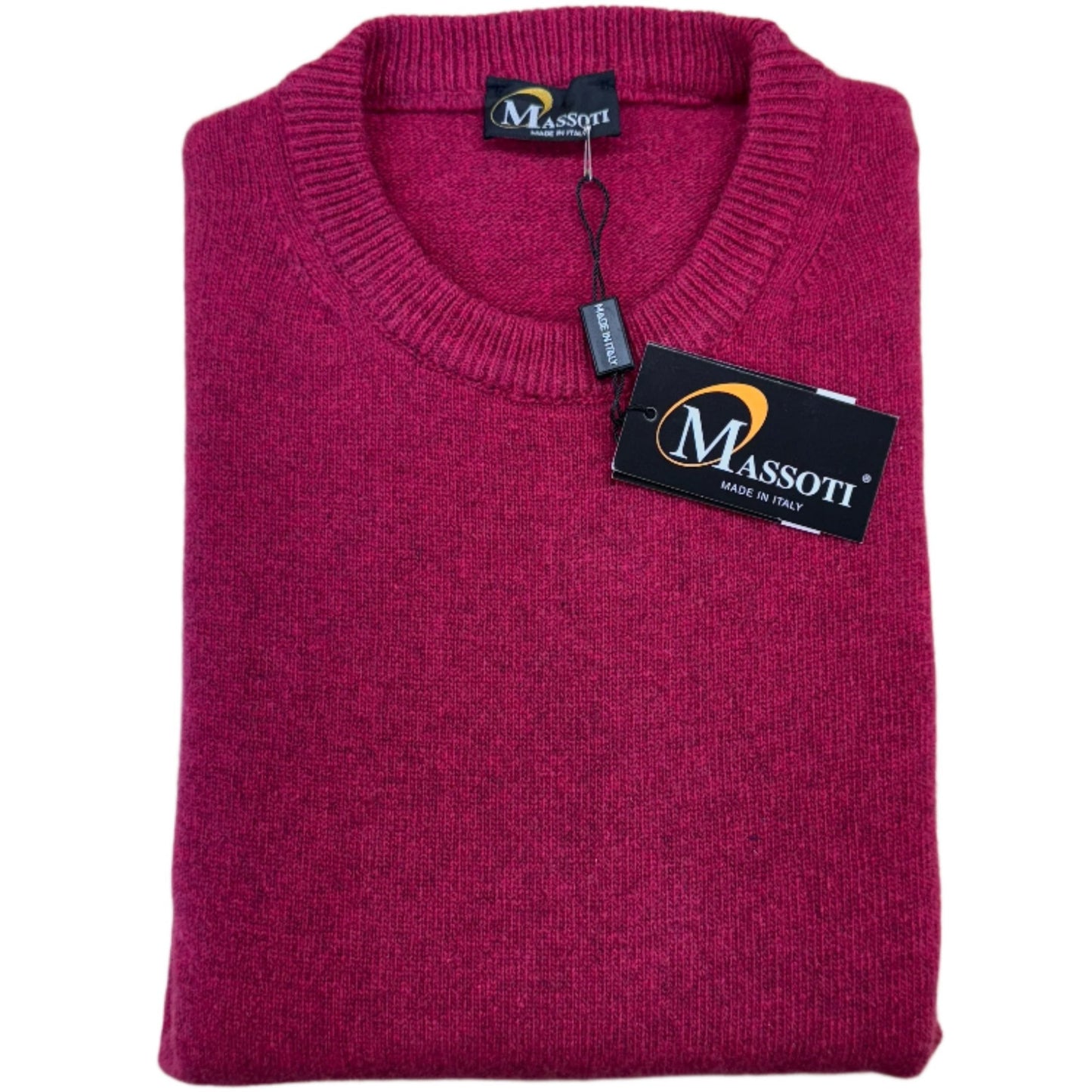 Massoti - Lambswool Pullover - Colour: Raspberry