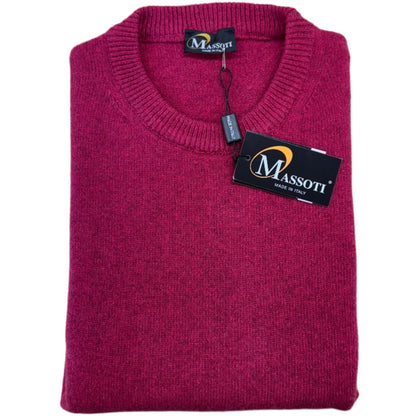 Massoti - Lambswool Pullover - Colour: Raspberry