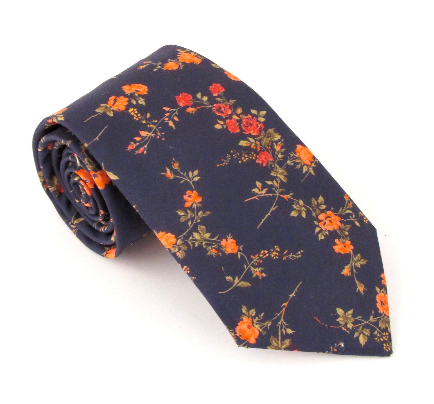 Van Buck - Tie Made from Liberty Fabric - Colour: Elizabeth Navy