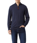 R.M.Williams Ernest Merino 1/4 Zip Knit in Navy