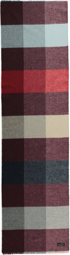 Fraas - Block Check Scarf - Colour: Grey Multi