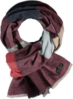 Fraas - Block Check Scarf - Colour: Grey Multi