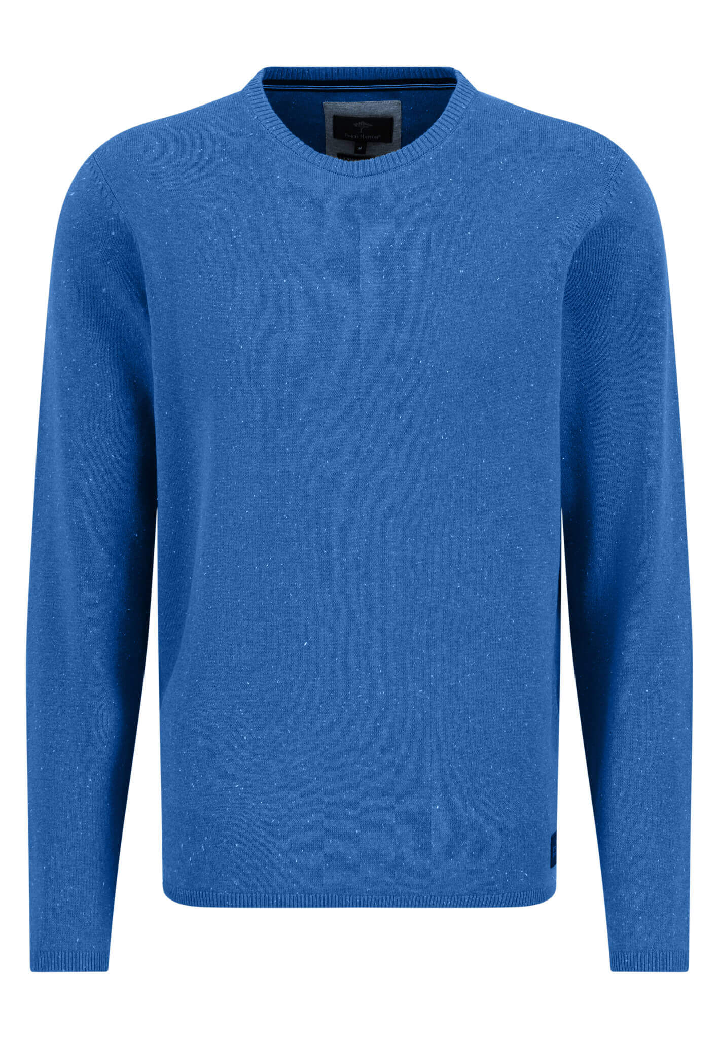 Fynch Hatton - Crew Neck Pullover | Cotton - Colour: Bright Ocean