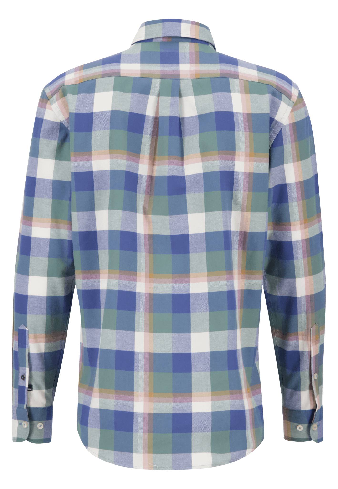 Fynch Hatton - Checked Shirt Button Down Collar - Colour: Pale Berry