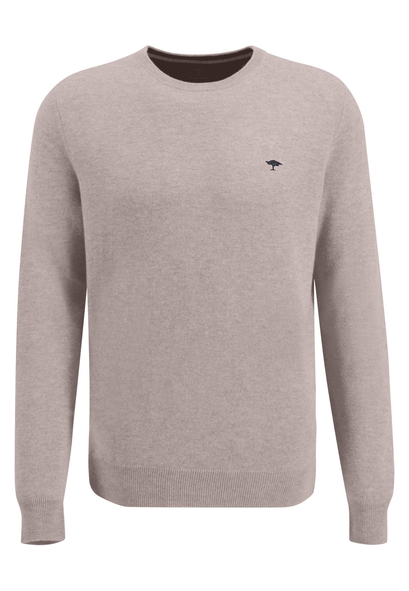 Fynch Hatton - Merino Cashmere Crew Neck Pullover - Colour: Pale Berry