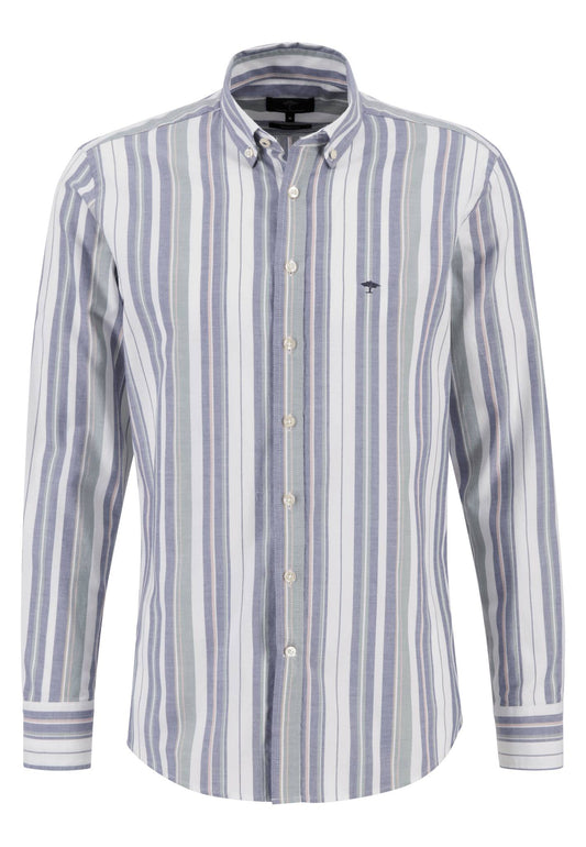 Fynch Hatton - Button Down Stripe Oxford Shirt - Size: Medium