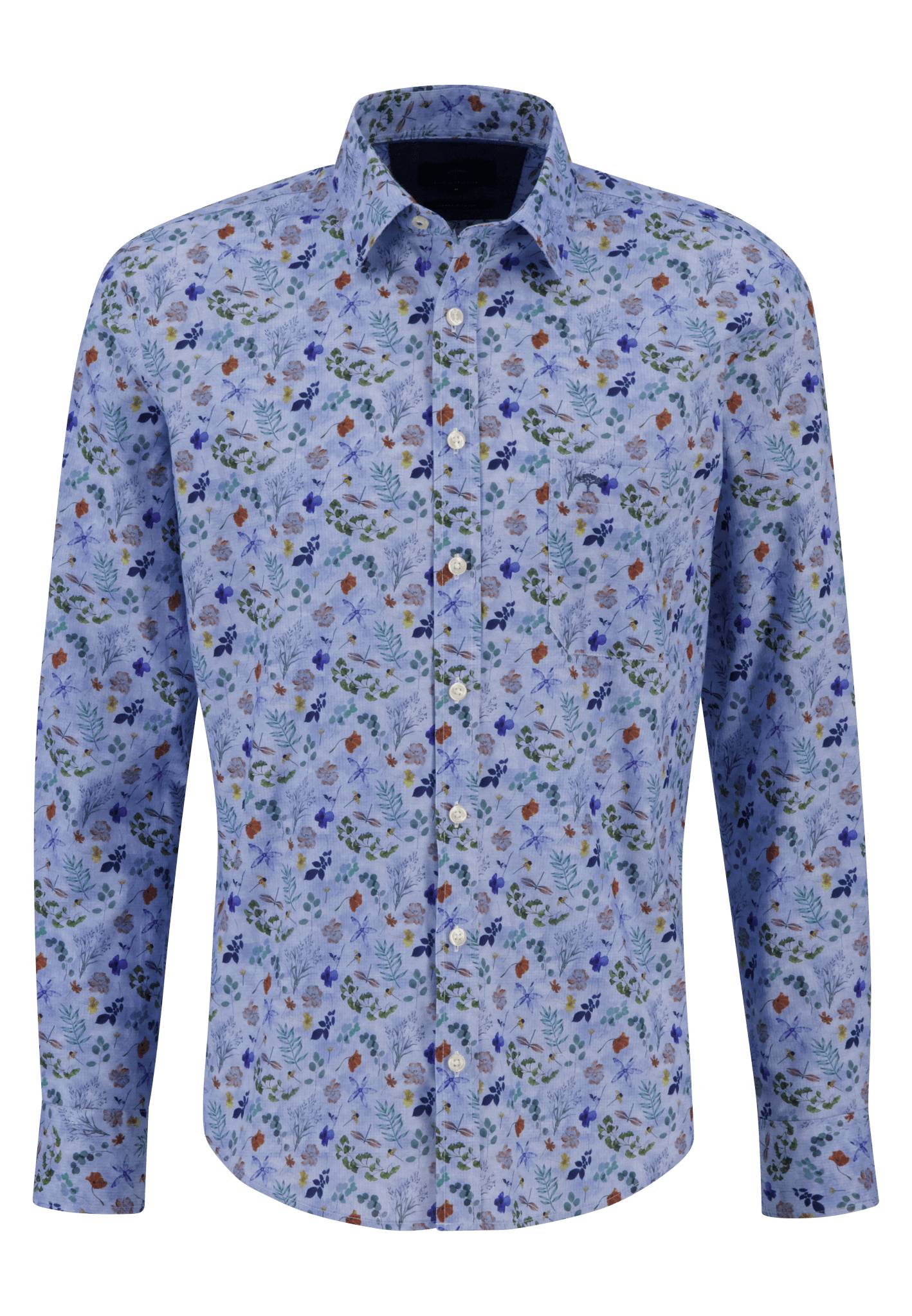 Fynch Hatton - Premium Print Shirt - Colour: Blue Print