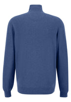Fynch Hatton - 1/4 Zip Pullover | Merino Cashmere - Colour: Sage Green