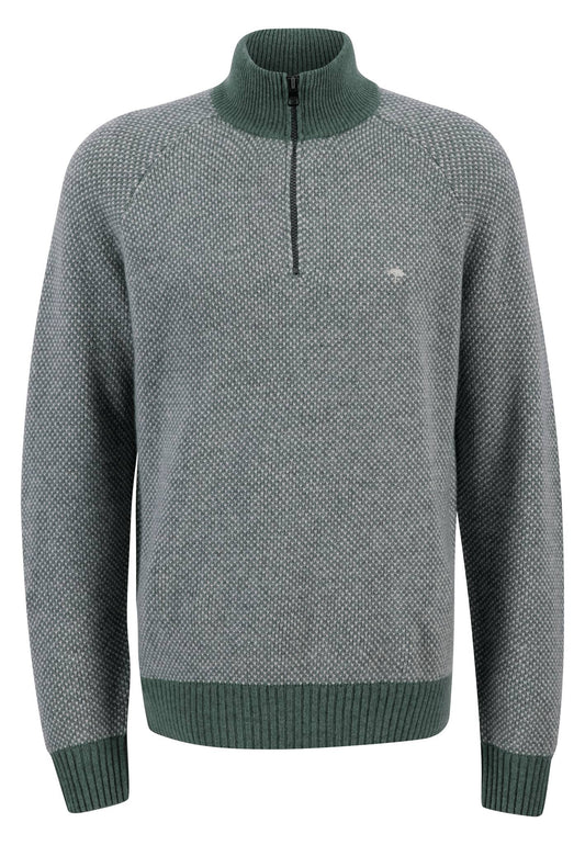 Fynch Hatton - Two Tone 1/4 Zip Pullover - Size: Medium