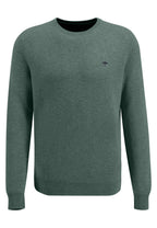 Fynch Hatton - Merino Cashmere Crew Neck Pullover - Colour: Sage
