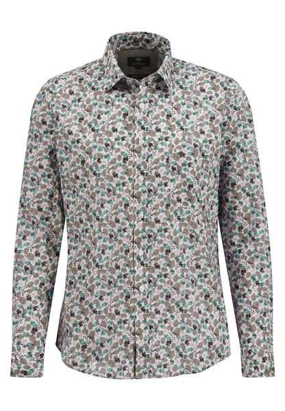 Fynch Hatton - Premium Print Shirt - Colour: Grey Print