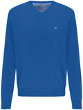 Fynch Hatton - V Neck Cotton Pullover - Colour: Aero
