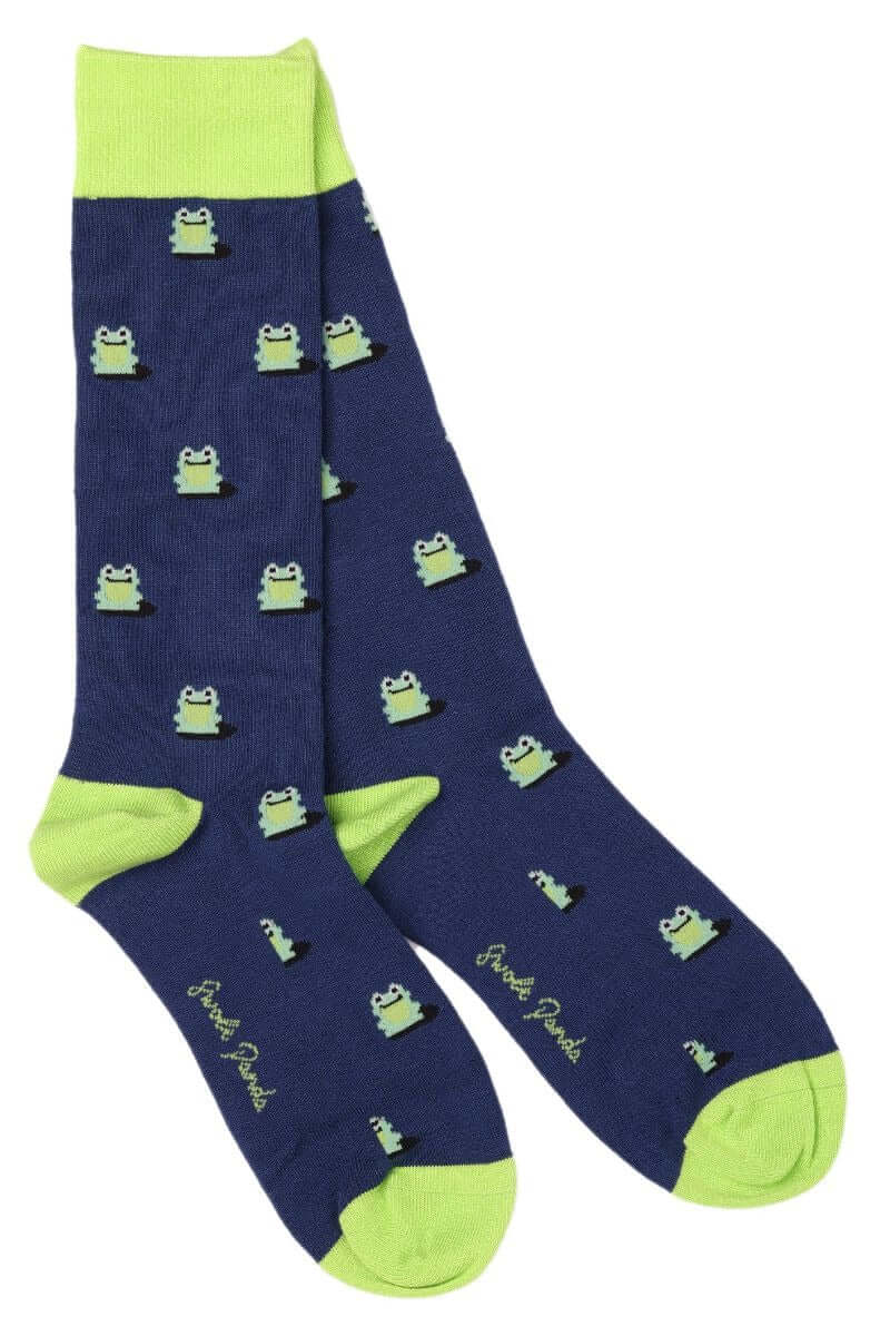 Swole Panda - Premium Eco-Friendly Bamboo Socks - Colour: Frogs