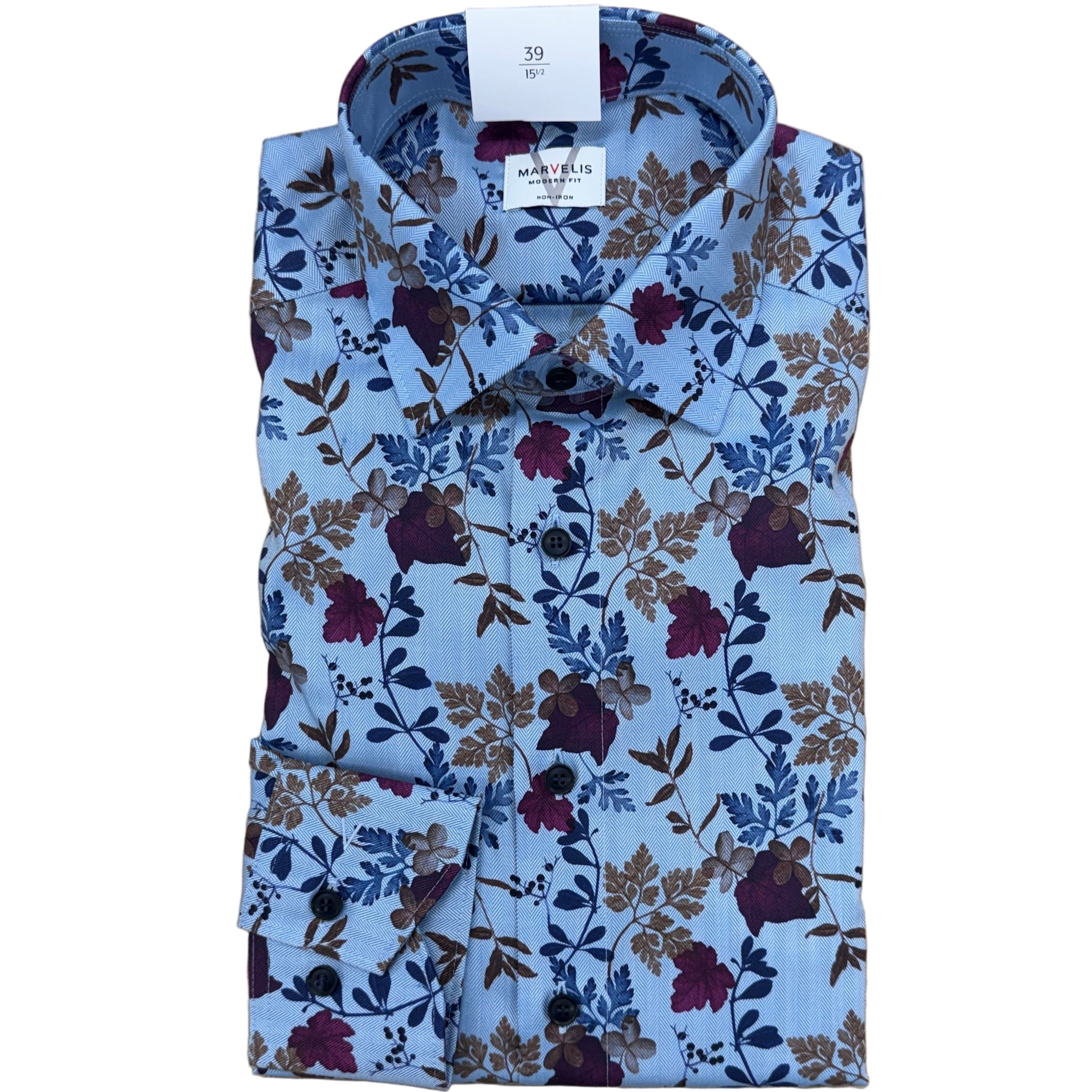 Modern Fit Floral Cotton Shirt