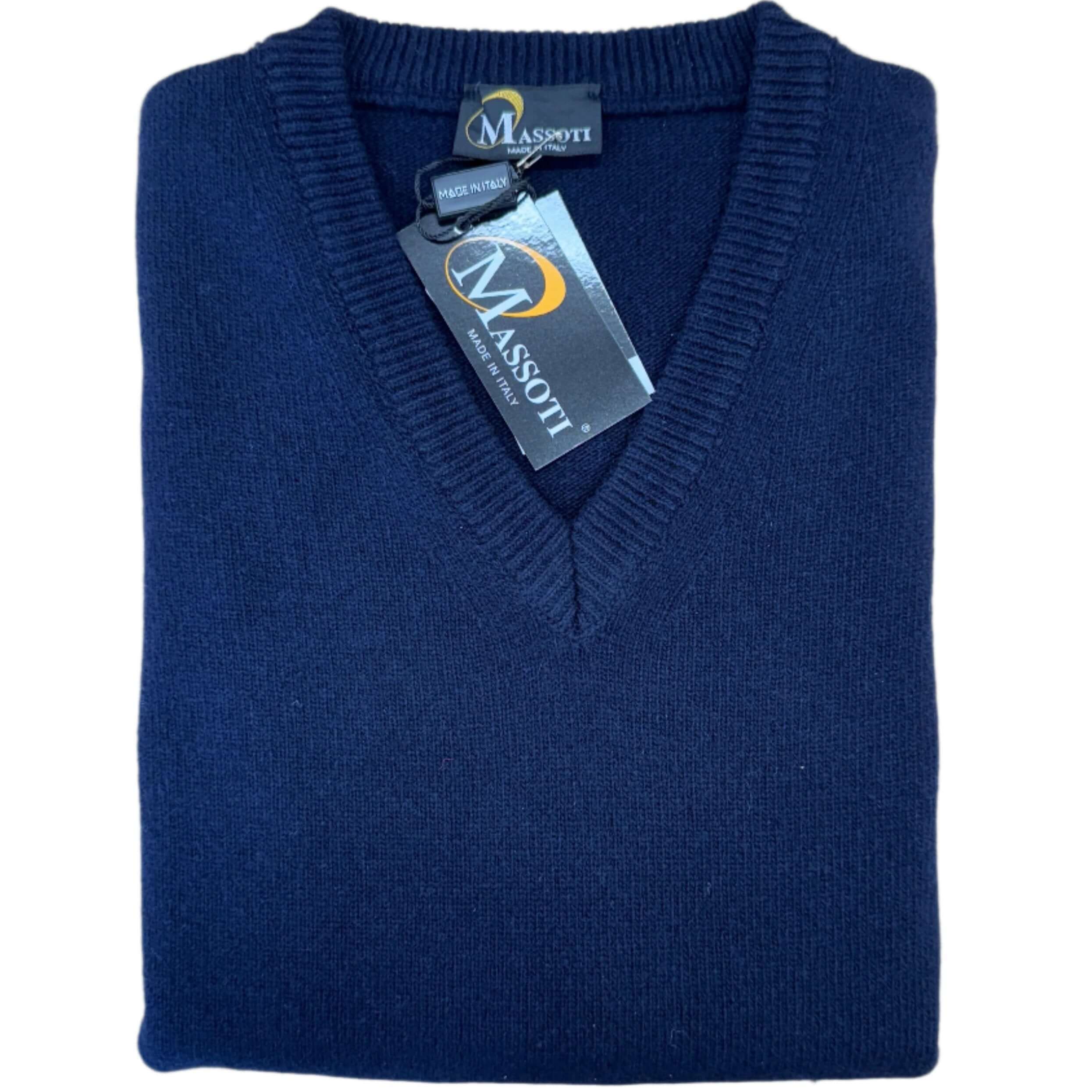Massoti - Lambswool Pullover - Colour: Navy