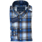 Gurteen - Warm Handle Check Shirt - Colour: Air Force