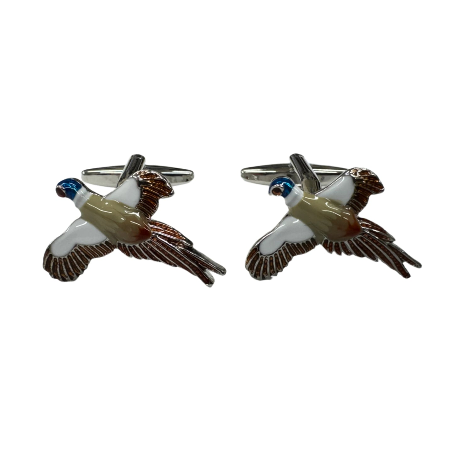 Flying Pheasant Novelty Cuff Links