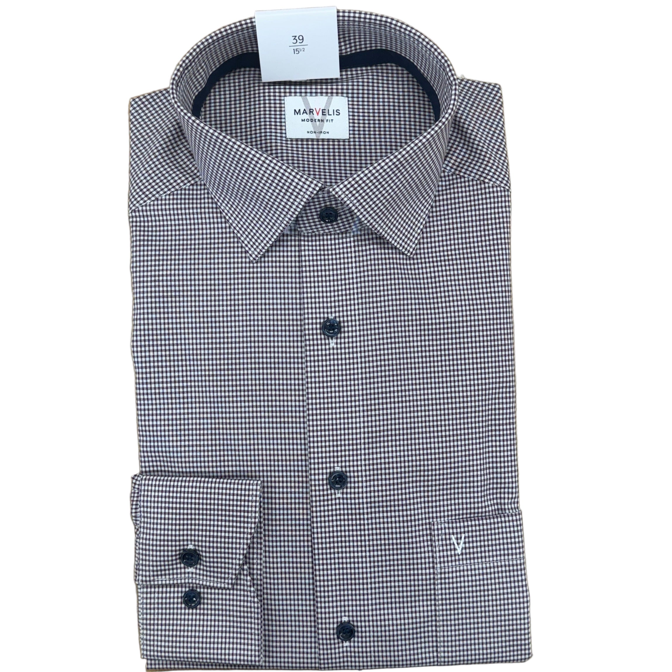 Modern Fit Checked Cotton Shirt