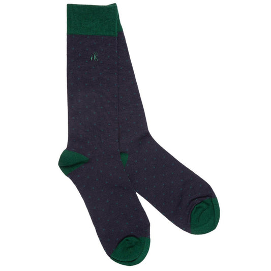 Swole Panda - Bamboo Dot Socks - Colour: Green Spot