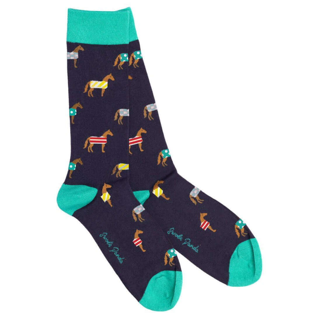 Swole Panda - Premium Eco-Friendly Bamboo Socks - Colour: Horse