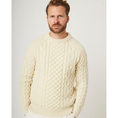 Peregrine - Hudson Arran Jumper - Colour: Ecru