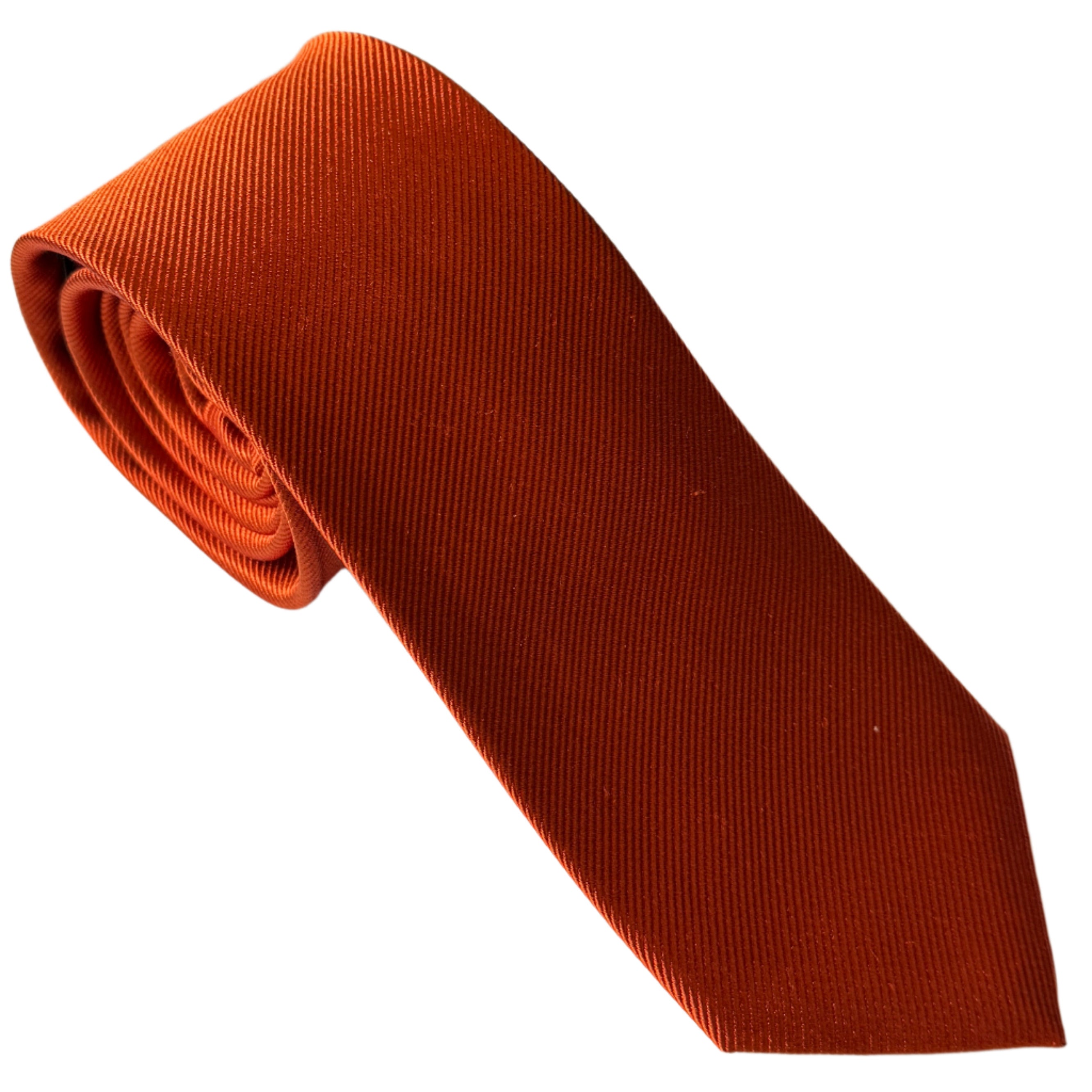 Plain Ribbed Silk Tie