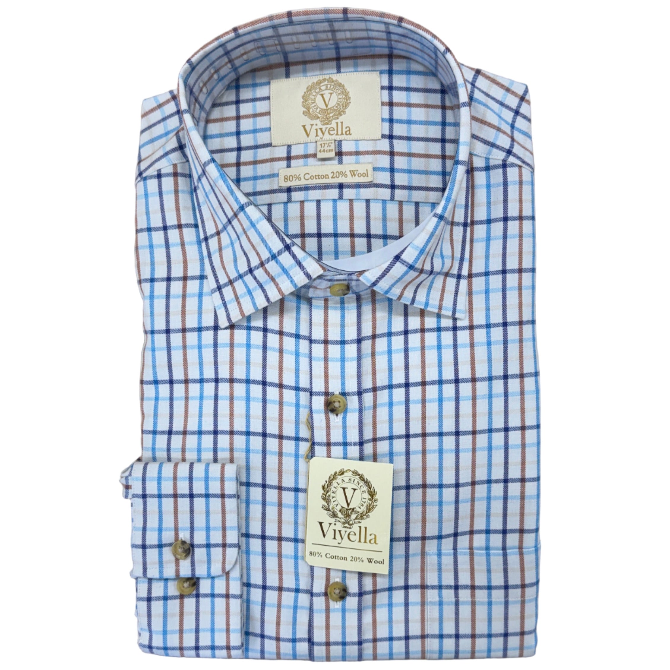 Medium Tattersall Shirt | 80% Cotton 20% Wool