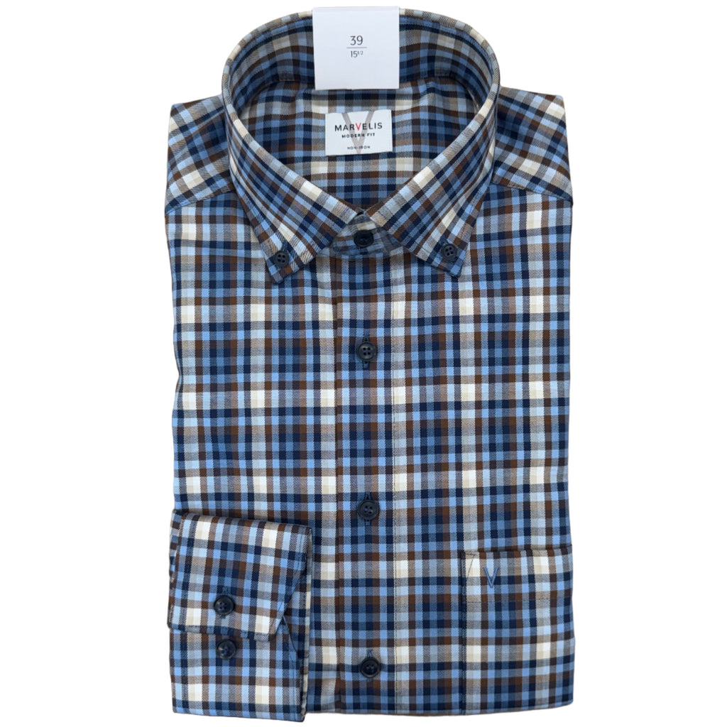 Modern Fit Brushed Cotton Shirt