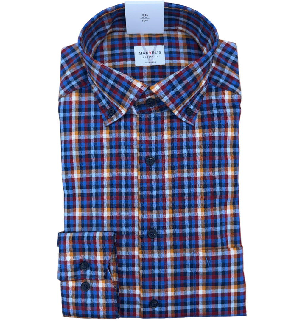 Modern Fit Brushed Cotton Shirt