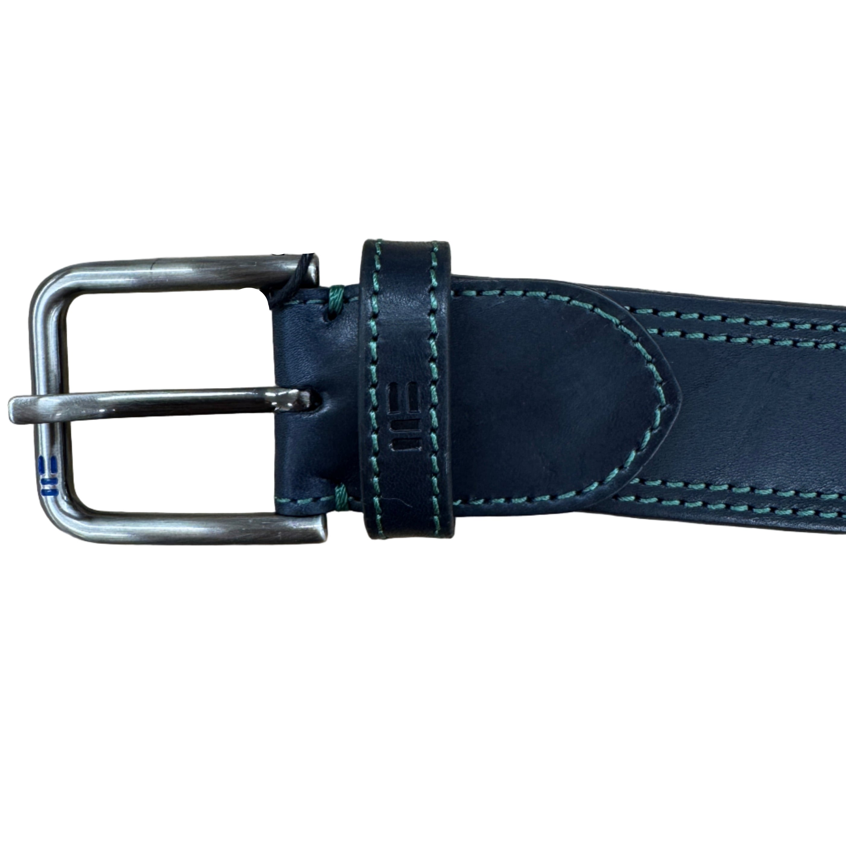 Contrast Stitch Leather Belt