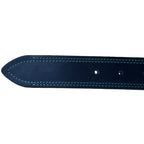 Contrast Stitch Leather Belt