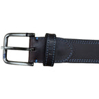 Contrast Stitch Leather Belt