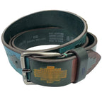 Deboss Print Leather Belt