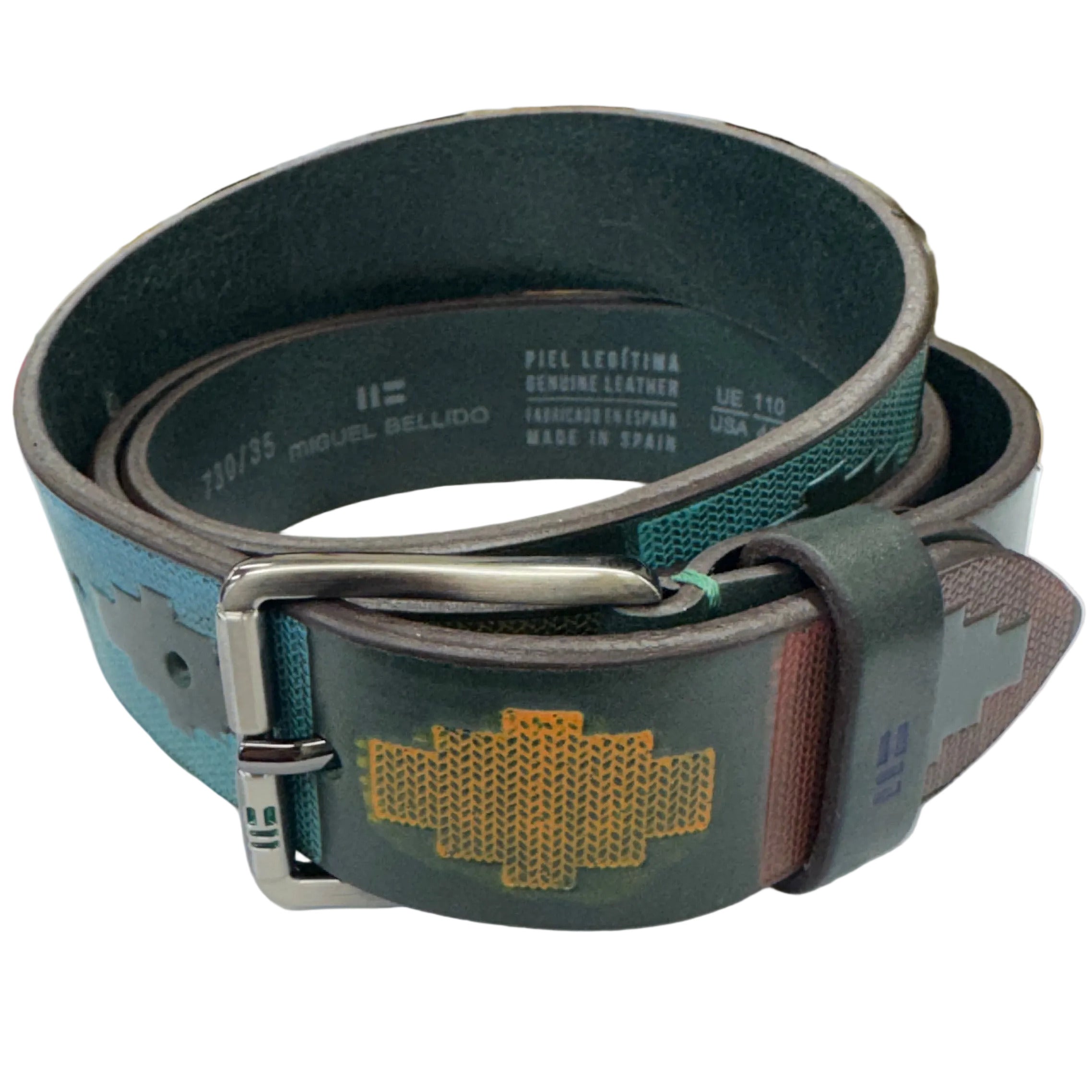 Deboss Print Leather Belt