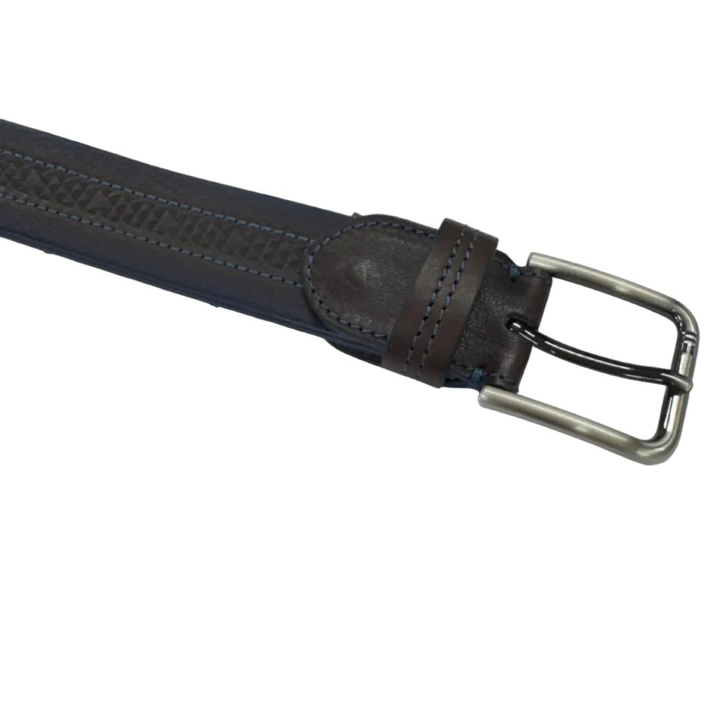 Chestnut / Navy Leather Belt