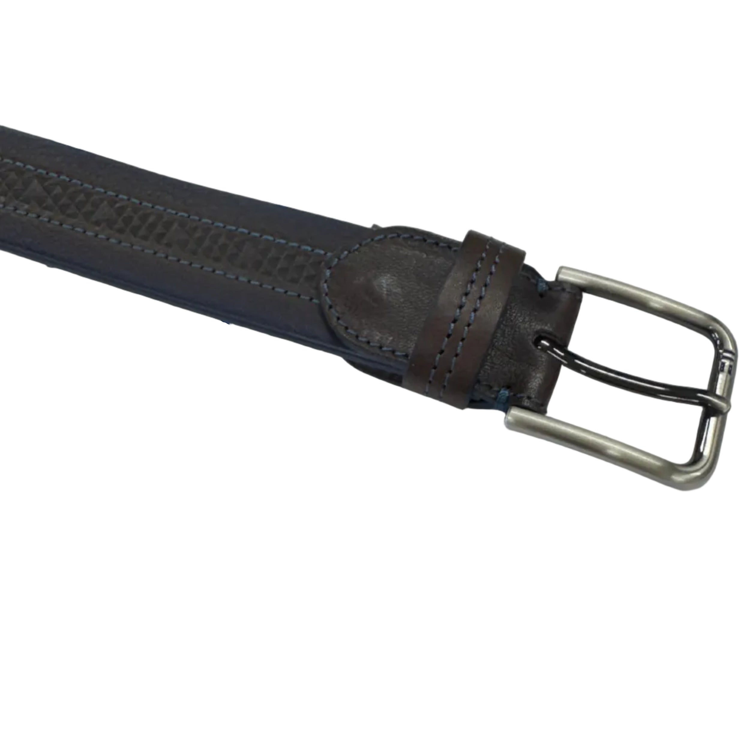 Chestnut / Navy Leather Belt