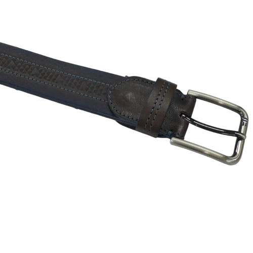 Chestnut / Navy Leather Belt