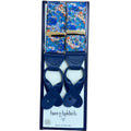 Hunt & Holditch floral button braces in blue