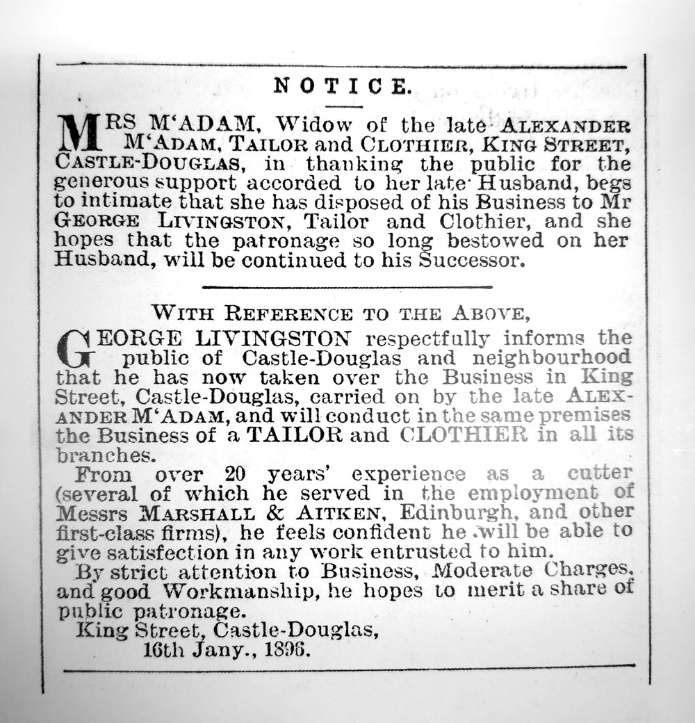 George, aged 51, began trading from 96 King Street on 16th January 1896.
