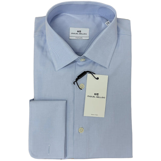 Miguel Bellido - Double Cuff Cotton Shirt - Size: 15 1/2"