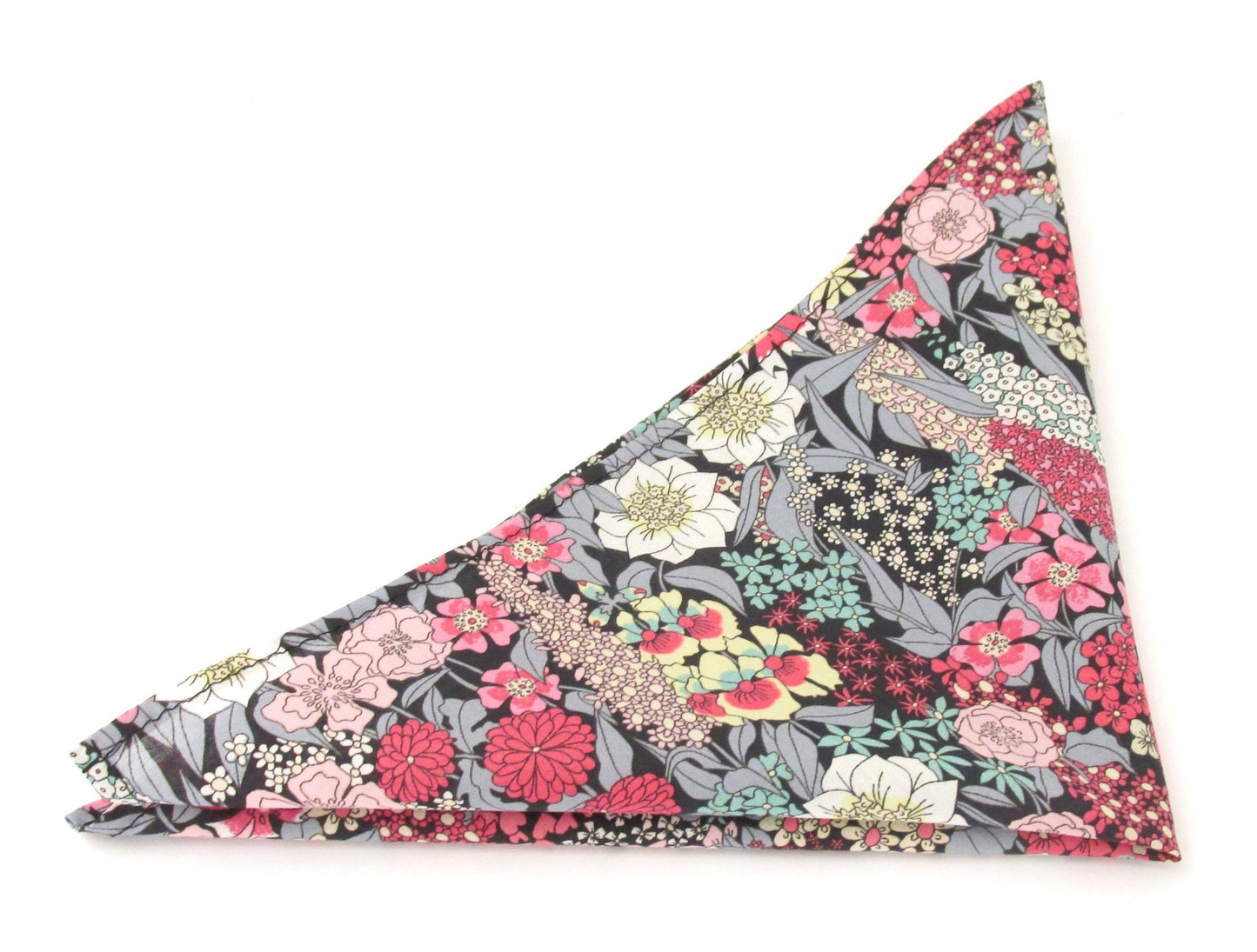 Van Buck - Pocket Square Made of Liberty Fabric - Colour: Ciara Grey