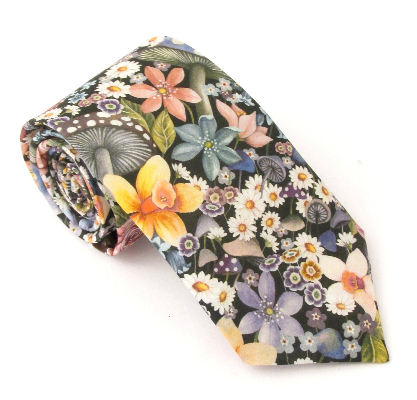 Van Buck - Tie Made from Liberty Fabric - Colour: Curious Land Blue