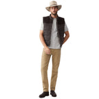 R M Williams - Carnarvon Vest - Colour: Chocolate