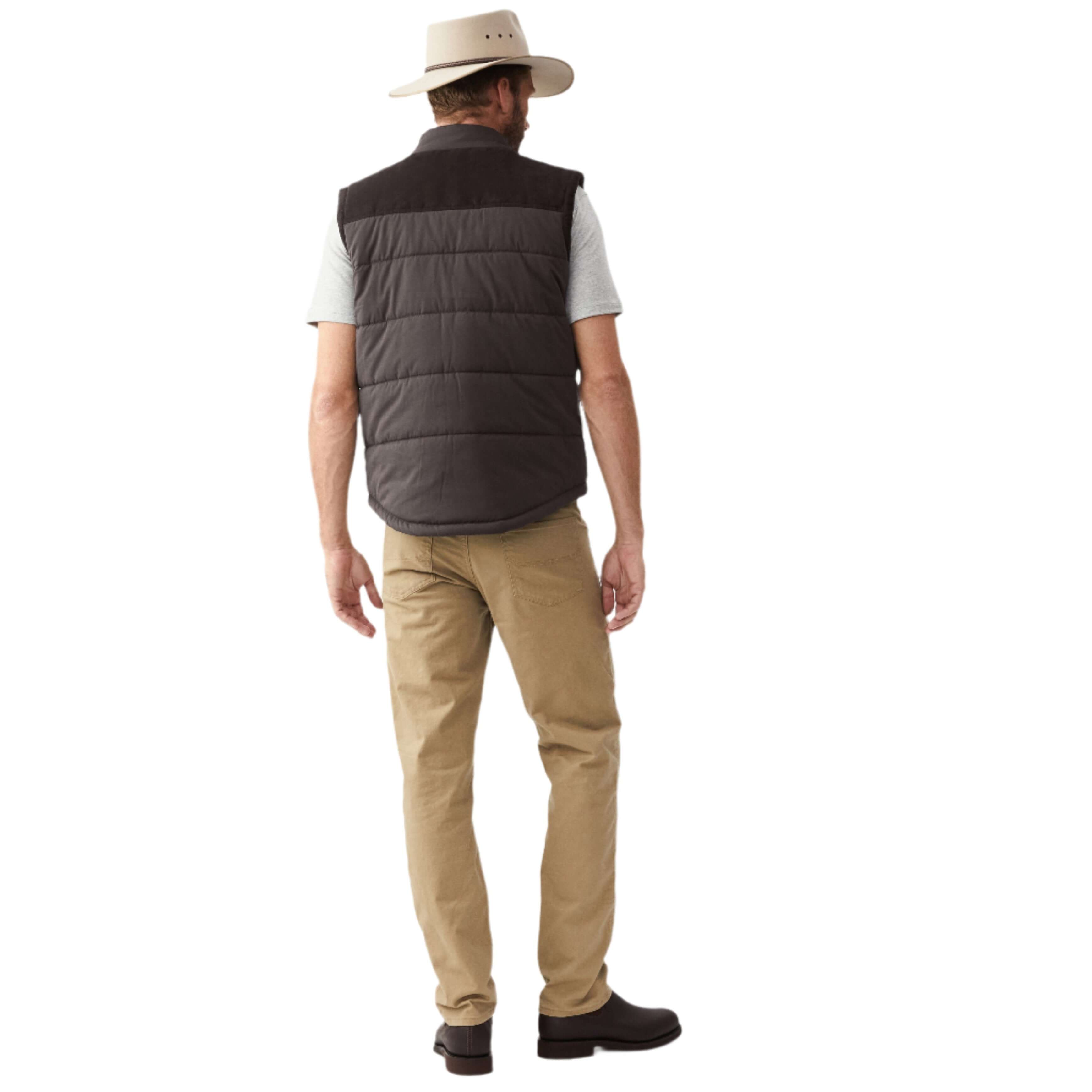 R M Williams - Carnarvon Vest - Colour: Chocolate
