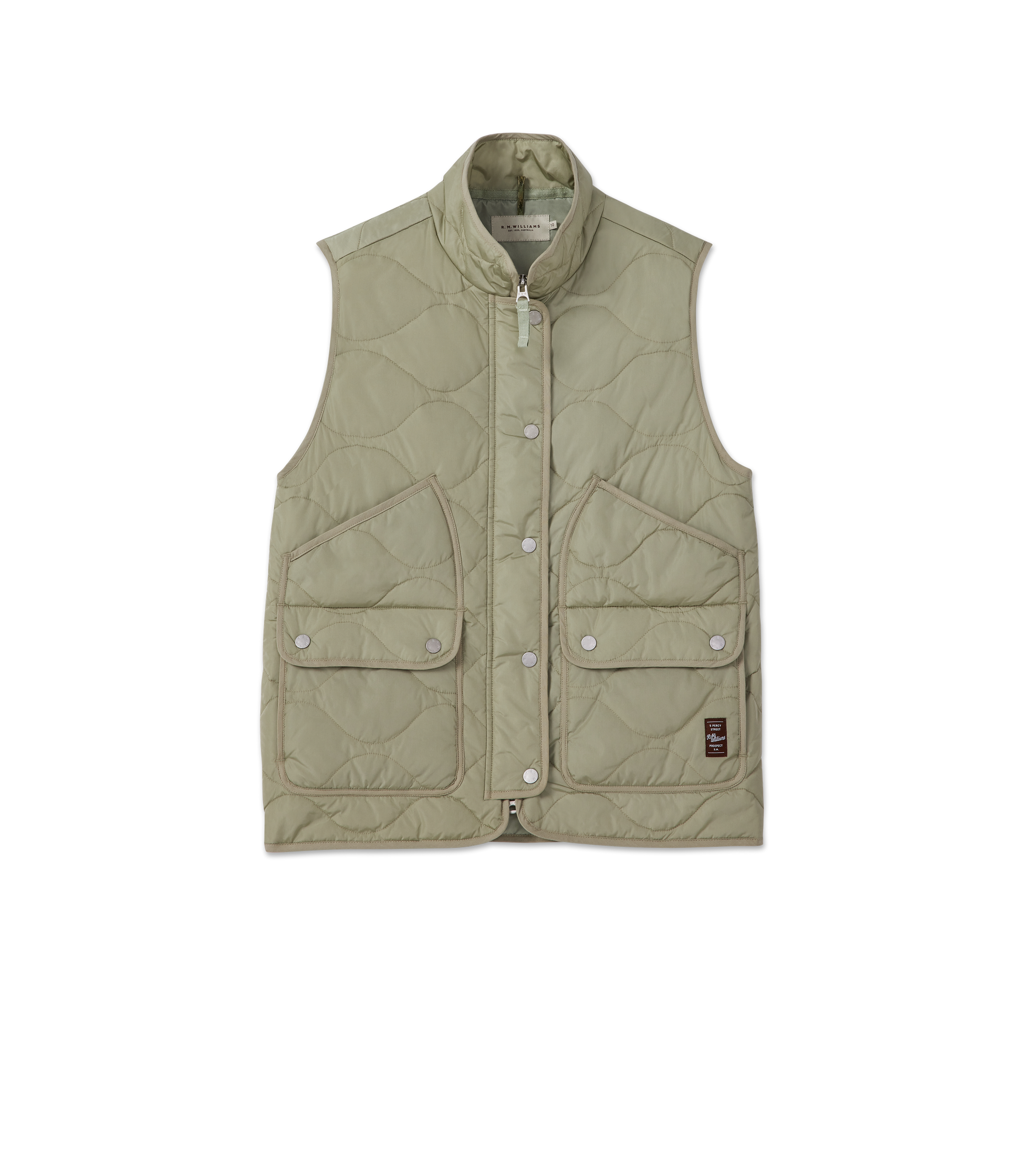 R M Williams - Wilby Gilet - Colour: Light Green