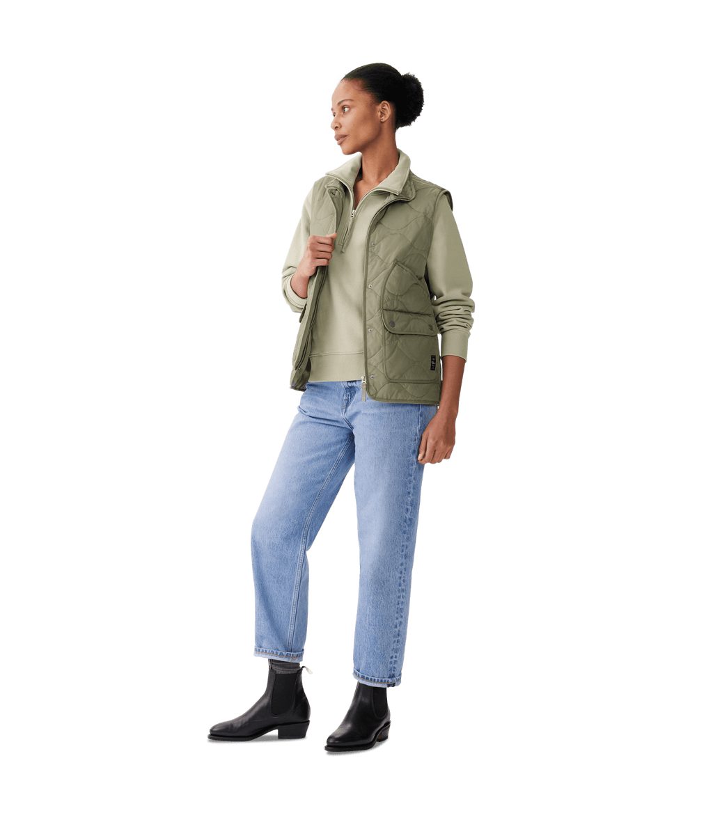 R M Williams - Wilby Gilet - Colour: Light Green