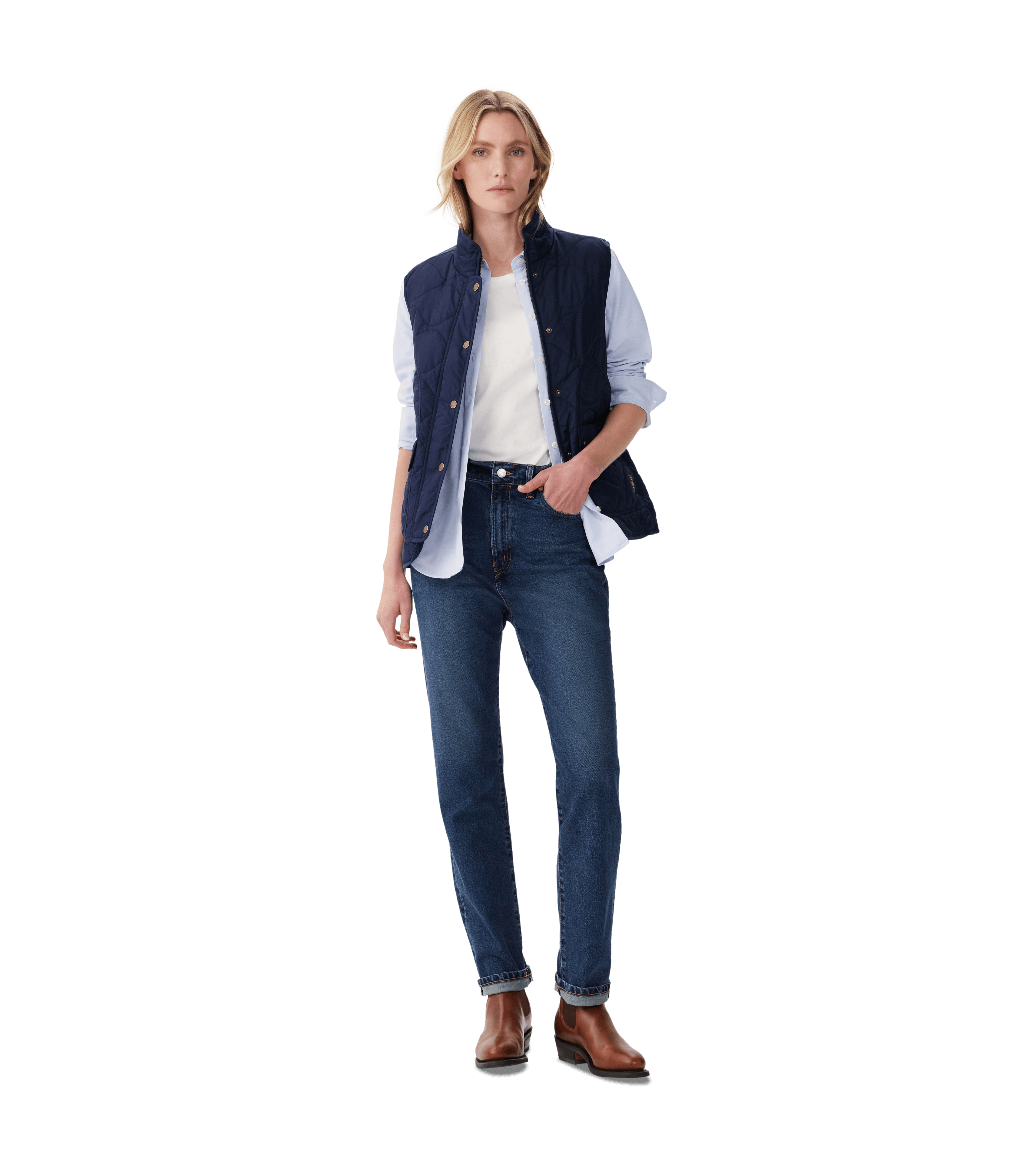 R M Williams - Wilby Gilet - Colour: Light Green