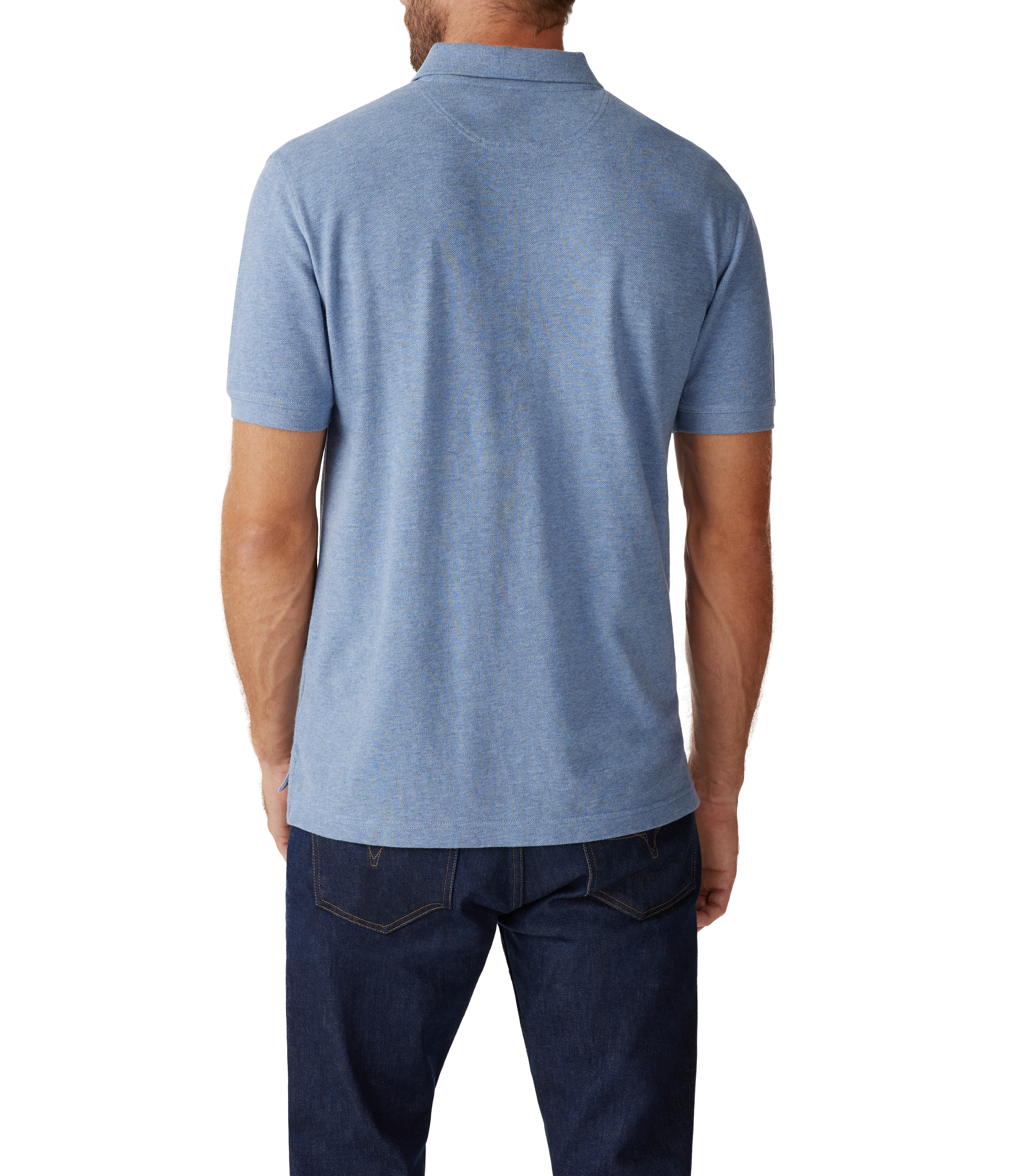R M Williams - Rod Polo Shirt - Colour: Blue Marl
