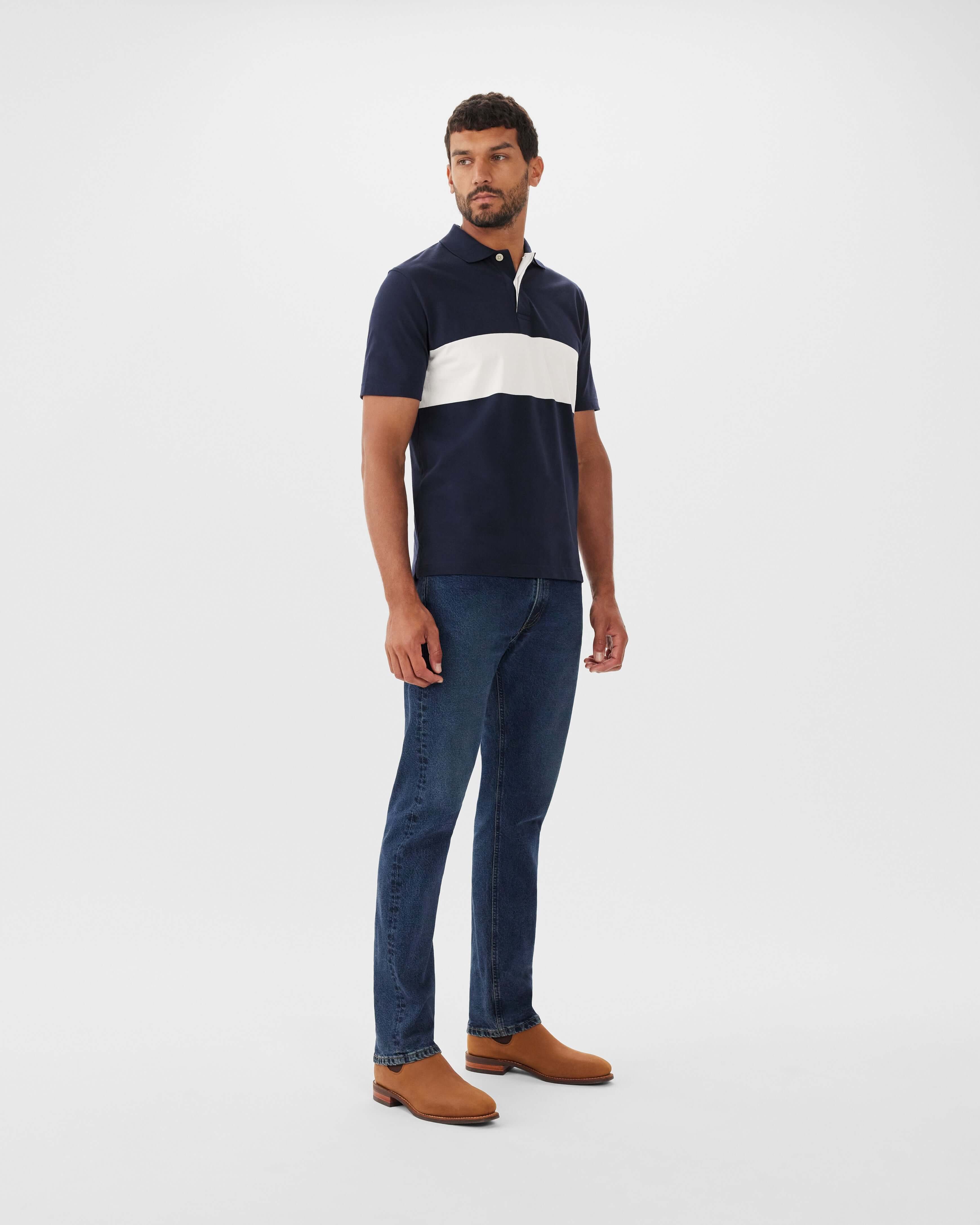 R M Williams - Colebrook Polo Shirt - Colour: Navy
